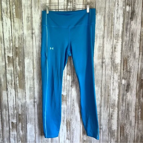 Under Armor Blue Compression Leggings - Picture 1 of 6